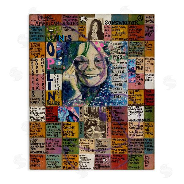 stupell industries Sabin | Janis Joplin Collage Wall Art