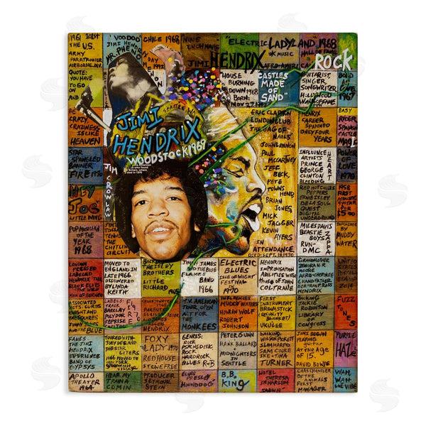 stupell industries Sabin | Jimi Hendrix Collage Wall Art
