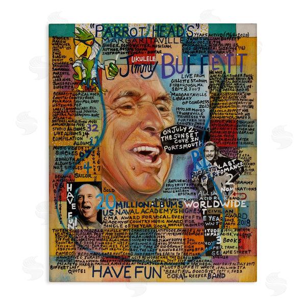 stupell industries Sabin | Jimmy Buffet Collage Wall Art