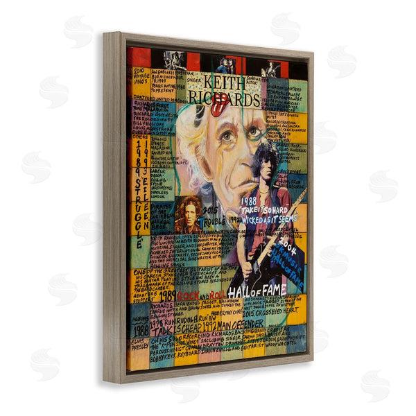 Stupell Industries Sabin | Keith Richards Collage Wall Art