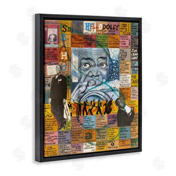 Stupell Industries Sabin | Louis Armstrong Collage Wall Art