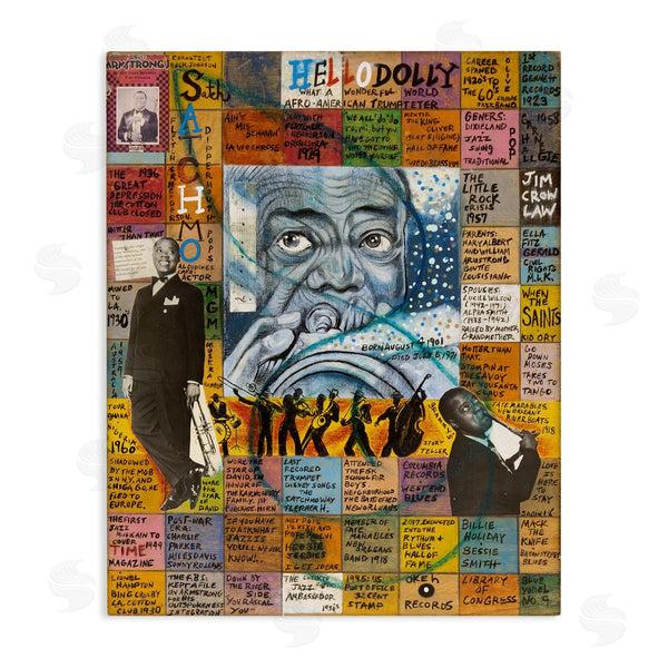 stupell industries Sabin | Louis Armstrong Collage Wall Art