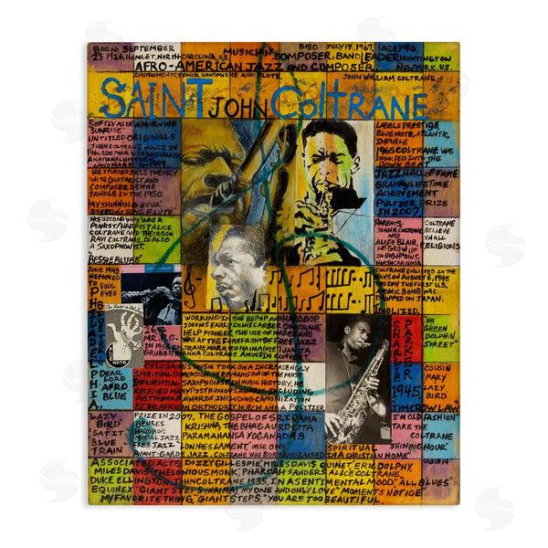 stupell industries Sabin | Saint John Coltrane Collage Wall Art