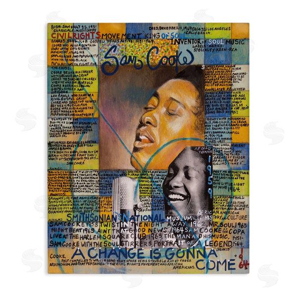 stupell industries Sabin | Sam Cooke Collage Wall Art