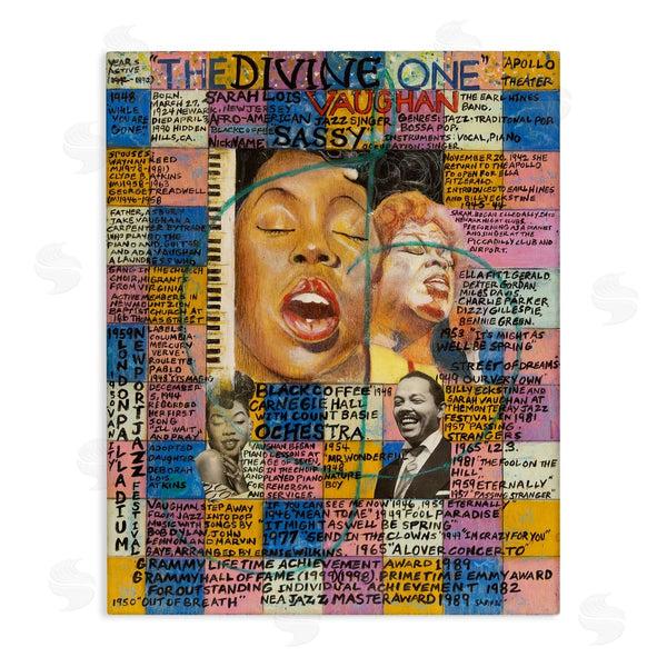 stupell industries Sabin | Sarah Lois Vaughan Collage Wall Art