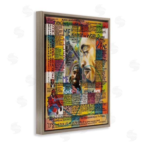 Stupell Industries Sabin | Tupac Musician Collage Wall Art