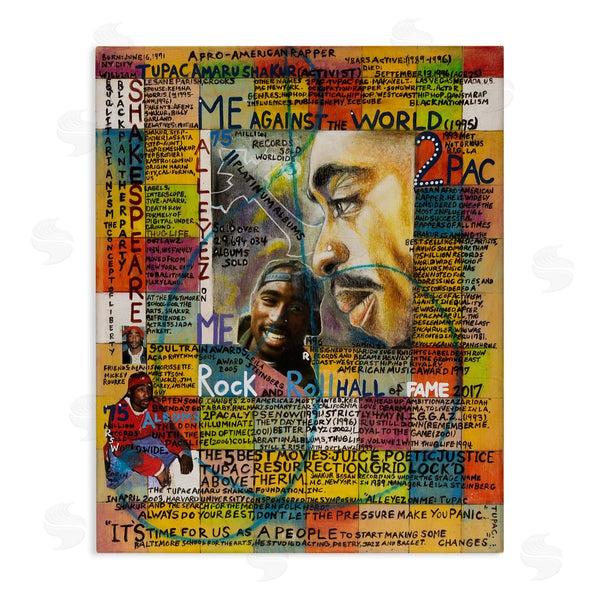stupell industries Sabin | Tupac Musician Collage Wall Art