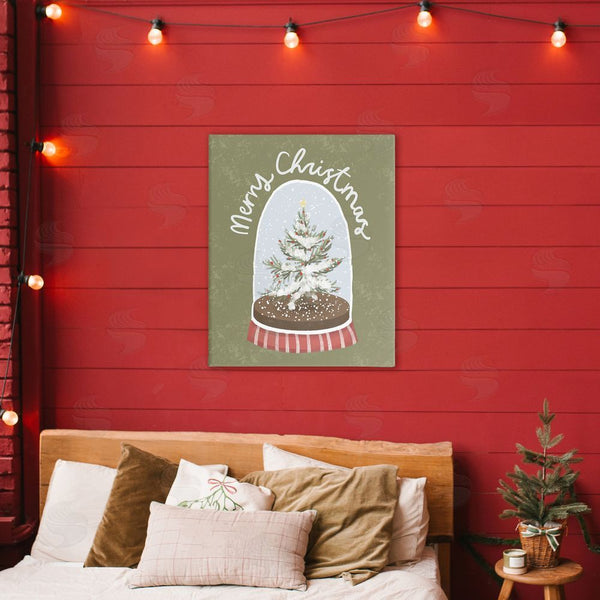 Stupell Industries Sadie Harper | Merry Christmas Snow Globe