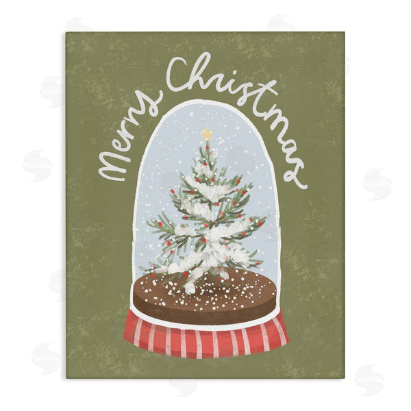 stupell industries Sadie Harper | Merry Christmas Snow Globe
