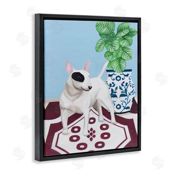 Stupell Industries Sally B | Dog And Vase Animal Pet Painting