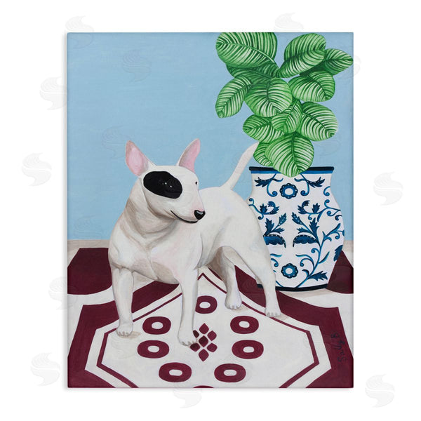 stupell industries Sally B | Dog And Vase Animal Pet Painting