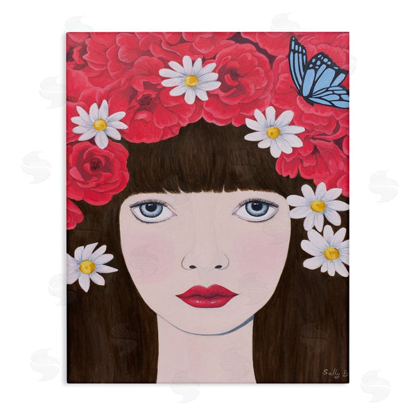stupell industries Sally B | Flower Headdress Female Portrait