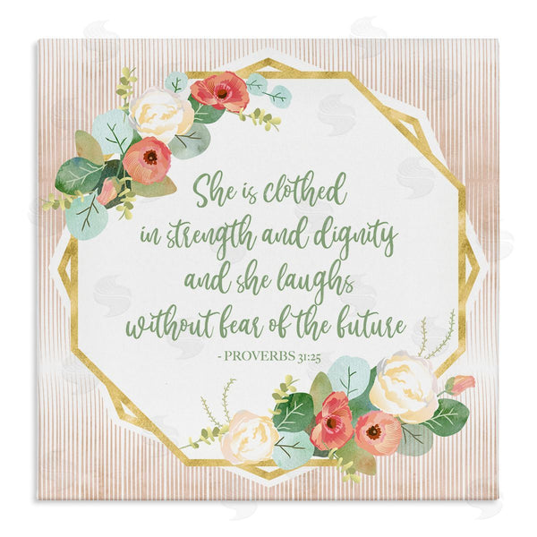 stupell industries Sally Ball Sharp | Floral Bible Verse Phrase Wall Art