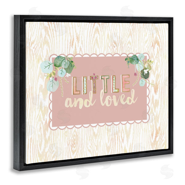 Stupell Industries Sally Ball Sharp | Little & Loved Phrase Wall Art