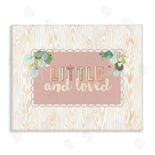 stupell industries Sally Ball Sharp | Little & Loved Phrase Wall Art