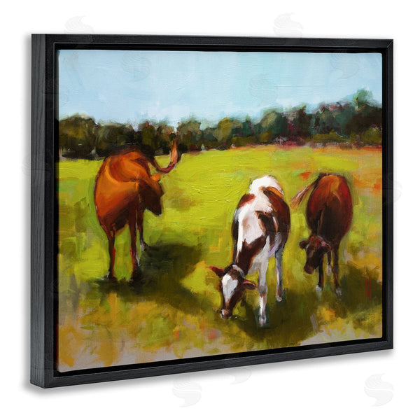Stupell Industries Sally Hootnick | Cattle In Countryside Painting Wall Art
