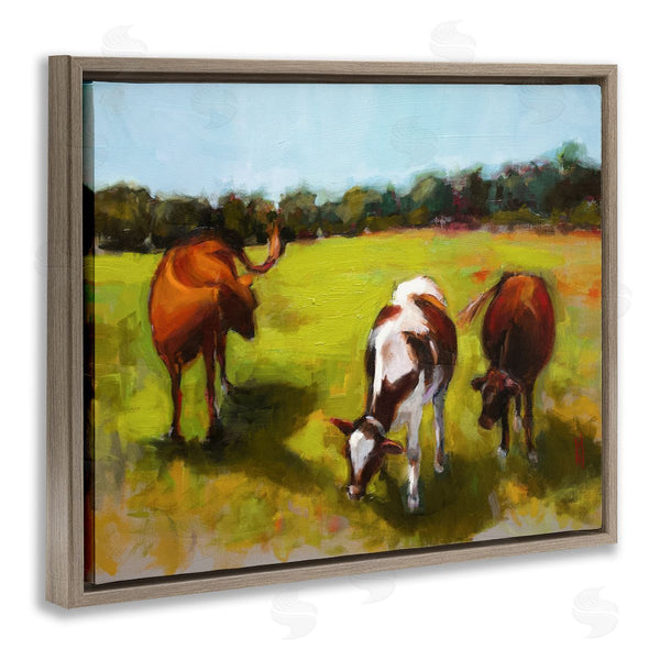 Stupell Industries Sally Hootnick | Cattle In Countryside Painting Wall Art