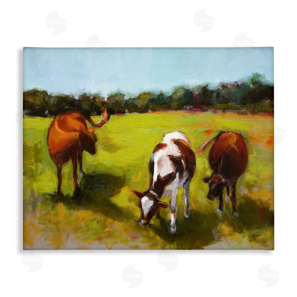 stupell industries Sally Hootnick | Cattle in Countryside Painting Wall Art