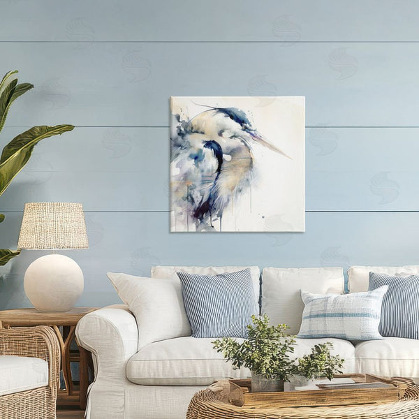 Stupell Industries Sally Kaye Barlow/Makaio Design | Coastal Serenity Blue Heron