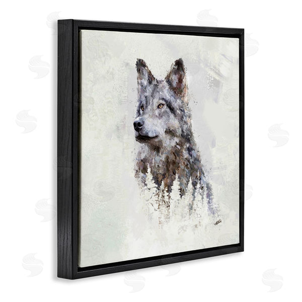 Stupell Industries Sally Kaye Barlow/Makaio Design | Rustic Wolf And Trees