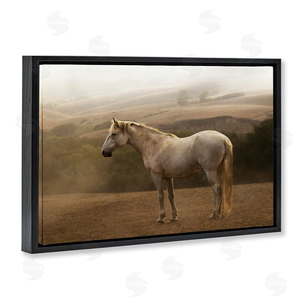 Stupell Industries Sally Linden | Morning Mist Horse Portrait