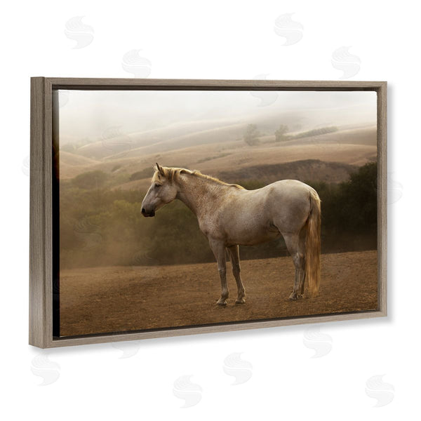 Stupell Industries Sally Linden | Morning Mist Horse Portrait