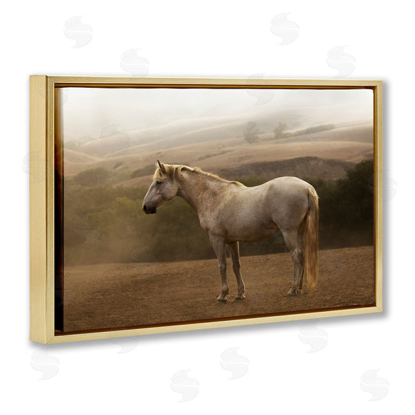 Stupell Industries Sally Linden | Morning Mist Horse Portrait