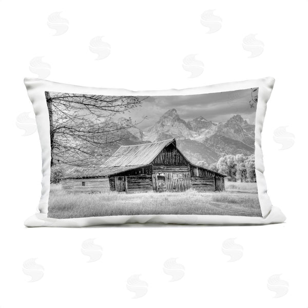 Stupell Industries Sally Linden | Sign Of The Feather Barn Landscape Printed Throw Pillow