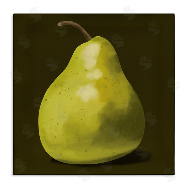 stupell industries Sally Springer Griffith | Detailed Green Pear Painting Fruit Still Life Wall Art