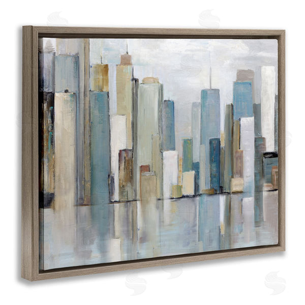 Stupell Industries Sally Swatland | Abstract Cityscape Buildings