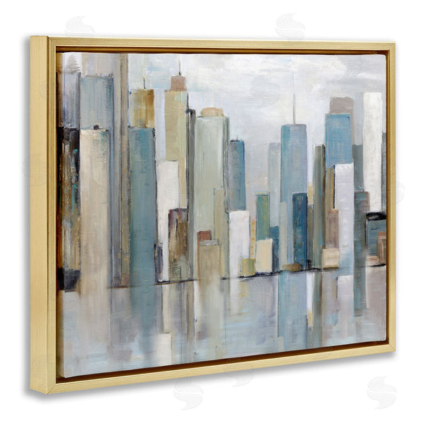 Stupell Industries Sally Swatland | Abstract Cityscape Buildings