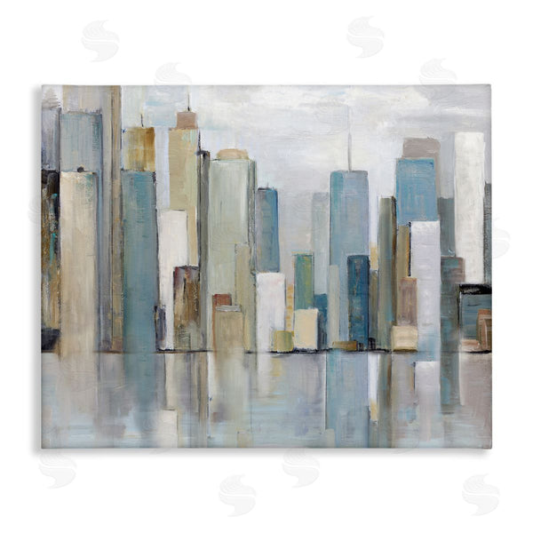 stupell industries Sally Swatland | Abstract Cityscape Buildings