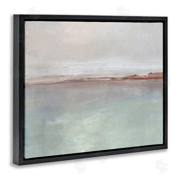 Stupell Industries Sally Swatland | Abstract Coastal Landscape Soft Grey Brown Horizon Wall Art