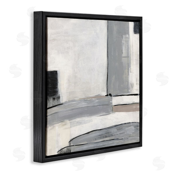 Stupell Industries Sally Swatland | Abstract Grey Geometric Shapes Wall Art