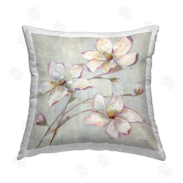 Stupell Industries Sally Swatland | Apple Blossom Botanicals Printed Throw Pillow