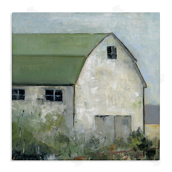 stupell industries Sally Swatland | Barn View with Green Roof