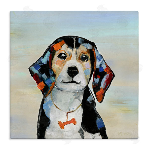 stupell industries Sally Swatland | Beagle with Bone Collar