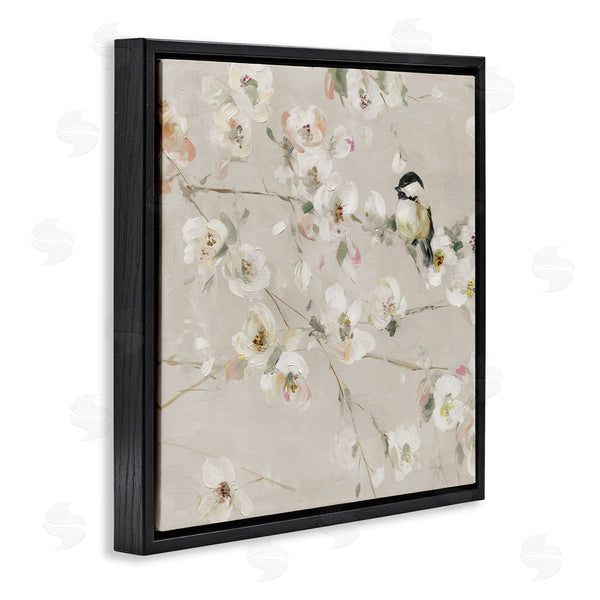 Stupell Industries Sally Swatland | Beige Bird & Flowers