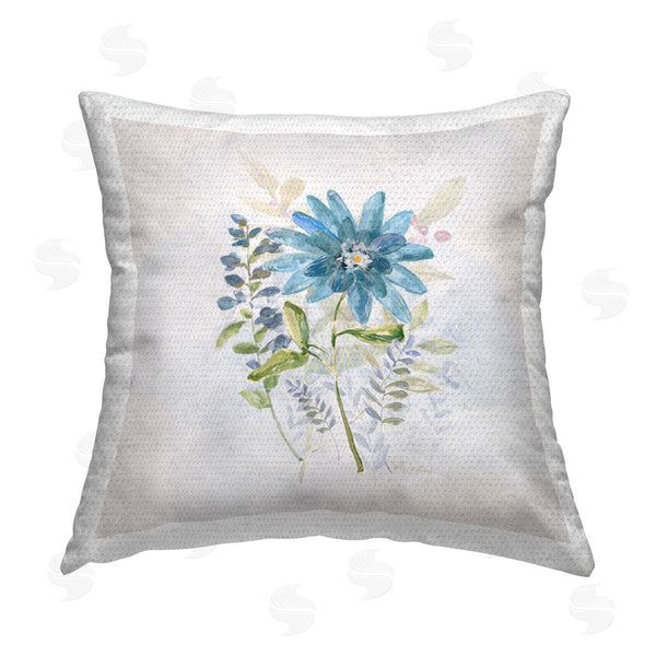 Stupell Industries Sally Swatland | Blooming Cottage Plant Printed Throw Pillow