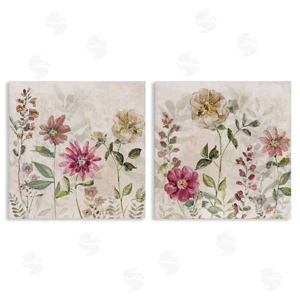 stupell industries Sally Swatland | Blooming Country Garden Foliage