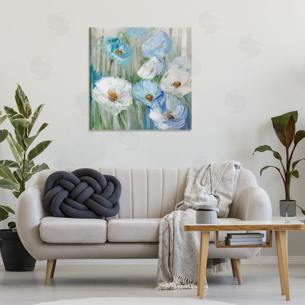 Stupell Industries Sally Swatland | Blue & White Poppies Wall Art