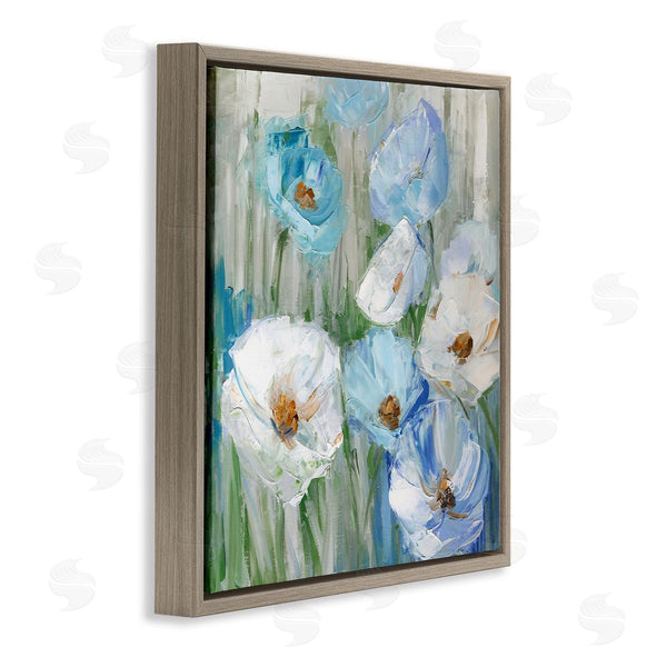 Stupell Industries Sally Swatland | Blue & White Poppies Wall Art