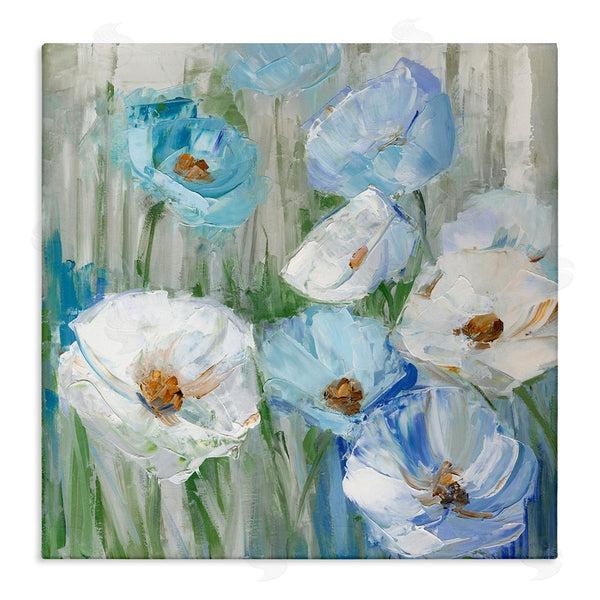 stupell industries Sally Swatland | Blue & White Poppies Wall Art