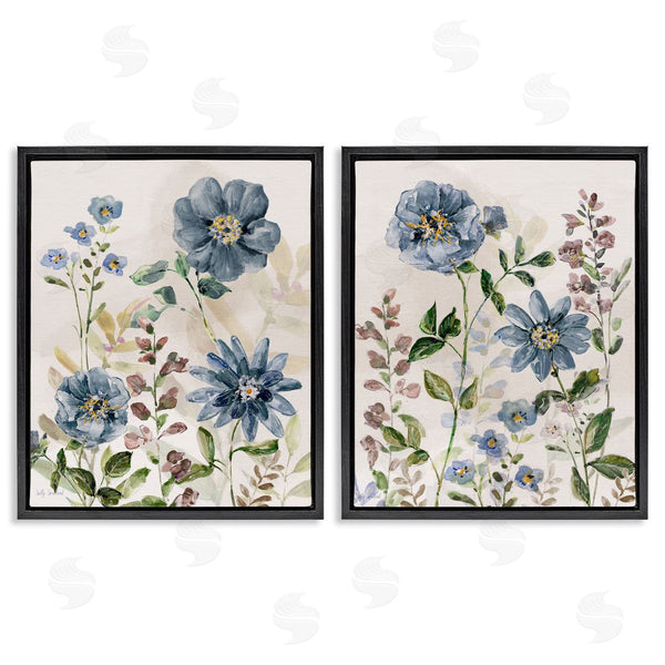 Stupell Industries Sally Swatland | Blushing Blue Flowers