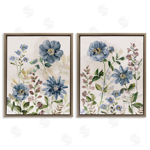 Stupell Industries Sally Swatland | Blushing Blue Flowers