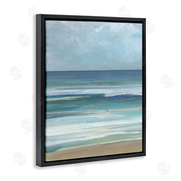 Stupell Industries Sally Swatland | Calming Beach Wave Visage Wall Art