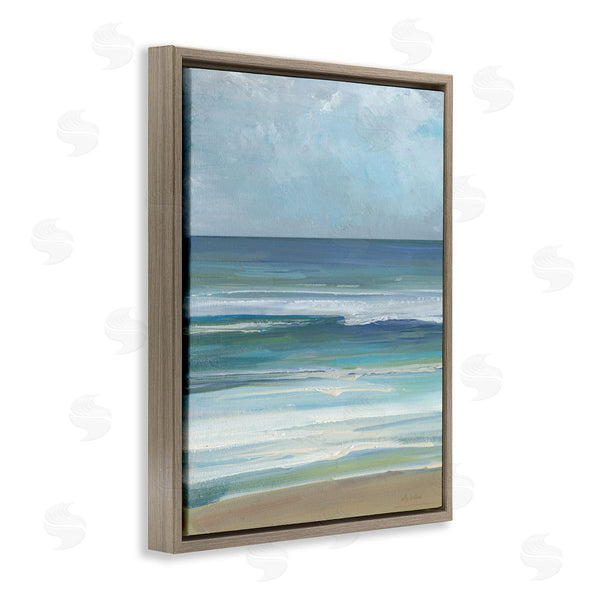 Stupell Industries Sally Swatland | Calming Beach Wave Visage Wall Art