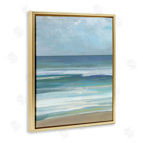 Stupell Industries Sally Swatland | Calming Beach Wave Visage Wall Art