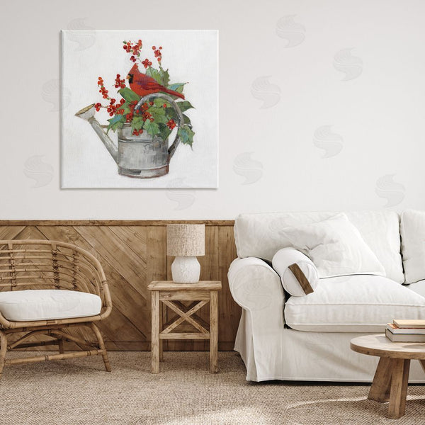 Stupell Industries Sally Swatland | Cardinal & Watering Can