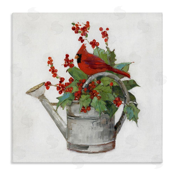 stupell industries Sally Swatland | Cardinal & Watering Can